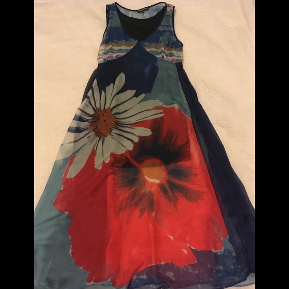 Dolce & Gabbana Dresses & Skirts - Dolce & Gabbana sheer floral high low dress